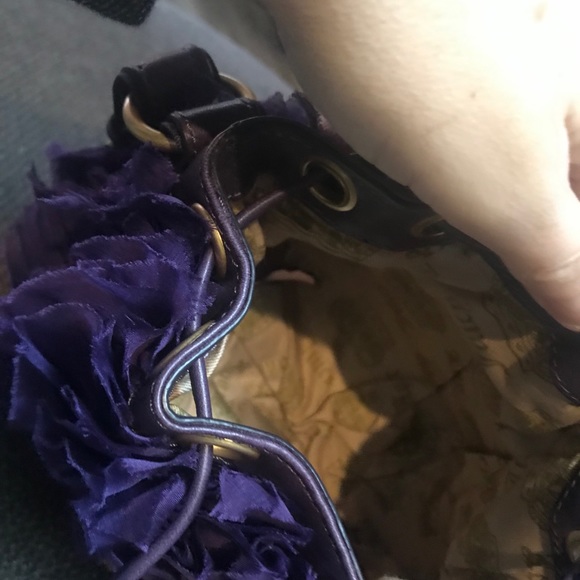 Juicy Couture evening bag chiffon tissue grape NWT - Picture 6 of 8